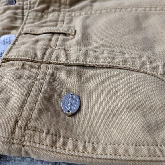 NEW MANGO Men cargo Bermuda fatigue shorts in camel color size 30 @i - Picture 5 of 10